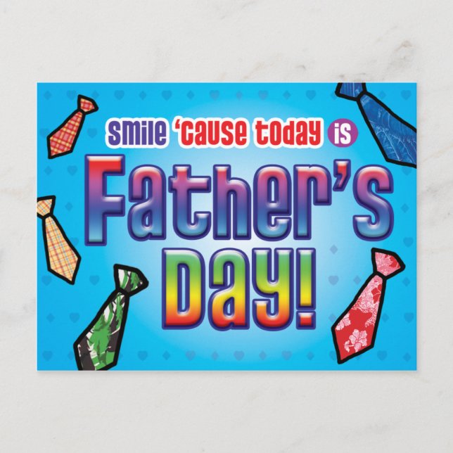 GAY-vykort - Smile Pappa Vykort (Framsida)