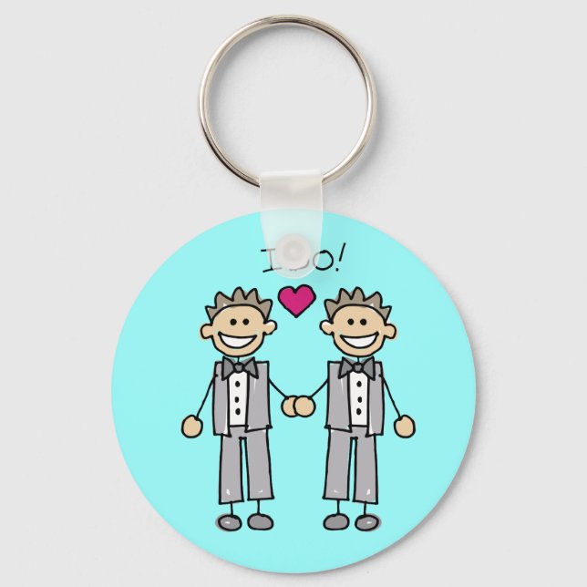 Gay Wedding Favors Nyckelring (Framsida)