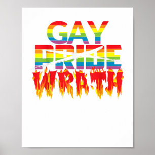 Gay Wrath Not Gay pride - juli Firande T Shirt Poster