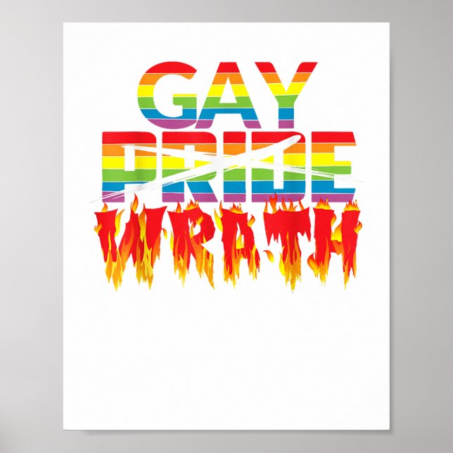 Gay Wrath Not Gay pride - juli Firande T Shirt Poster (Framsidan)