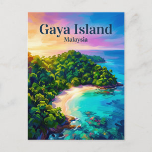 Gaya Island Malaysia Vykort