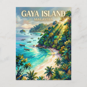 Gaya Island Malaysia Vykort