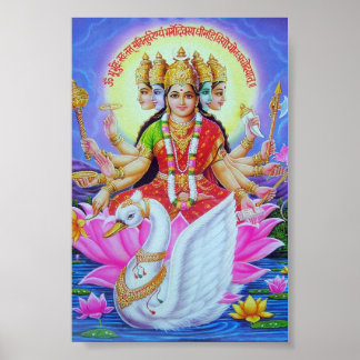 Gayatri guddesses poster