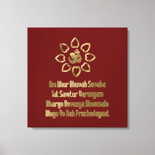 Gayatri mantra canvastryck