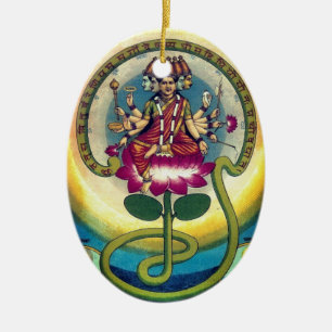 Gayatri Mantra (gudinna som person) Julgransprydnad Keramik