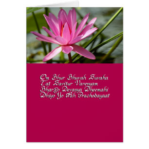 Gayatri mantra hälsningskort