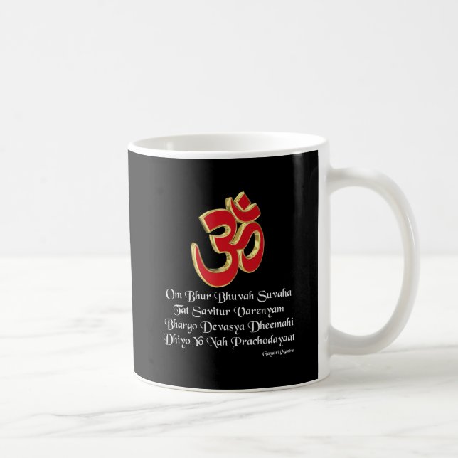 Gayatri mantra kaffemugg (Höger)