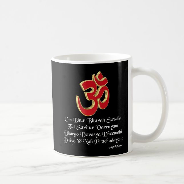 Gayatri mantra kaffemugg (Höger)