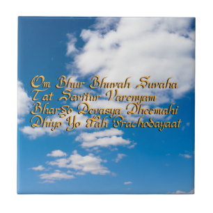 Gayatri mantra kakelplatta