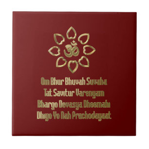 Gayatri mantra kakelplatta