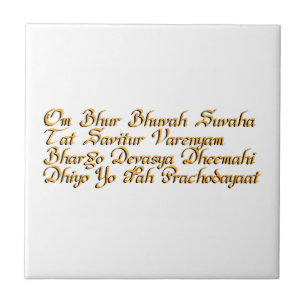 Gayatri mantra kakelplatta