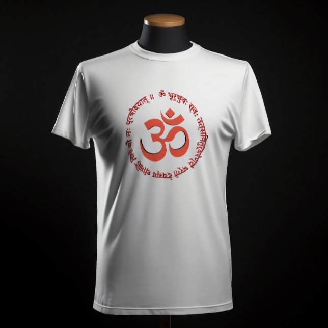 Gayatri Mantra "Om Bhur Bhuva Swah" T Shirt (Skapare uppladdad)