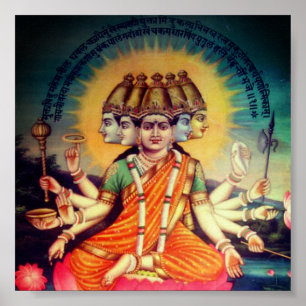 Gayatri Mantra (personifiering) Poster
