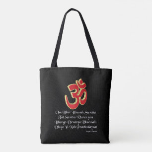 Gayatri mantra tygkasse