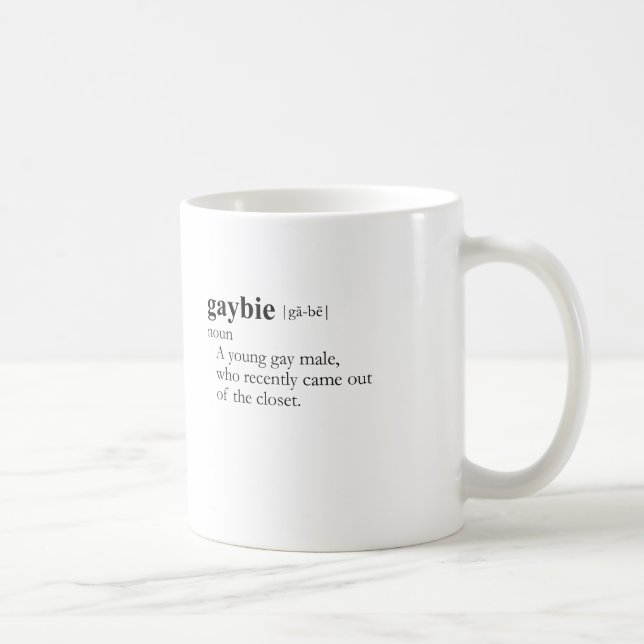 GAYBIE (definition) Kaffemugg (Höger)