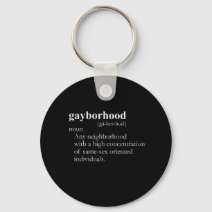 GAYBORHOOD (definition) Nyckelring