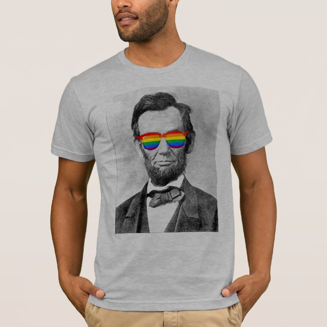 Gaybraham Lincoln Tee Shirt (Framsida)
