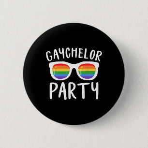 Gaychelor-fest Lgbtq Gay Lesbisk Stolthet Brudgum Knapp