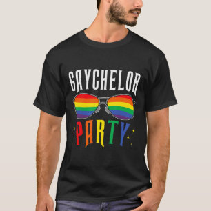 Gaychelor Gay Lesbisk Lgbtq Pride Sängkantsfest W T Shirt