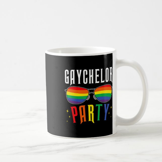 Gaychelor Gay Lesbisk Lgbtq Pride Svärmannafest W Kaffemugg (Höger)