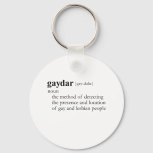GAYDAR (definition) Nyckelring