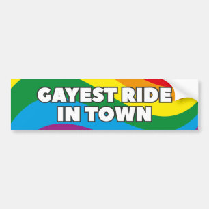 Gayest Ride in Town Bildekal