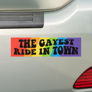 Gayest-riden i HBT-högkvarteret Gay pride Bildekal