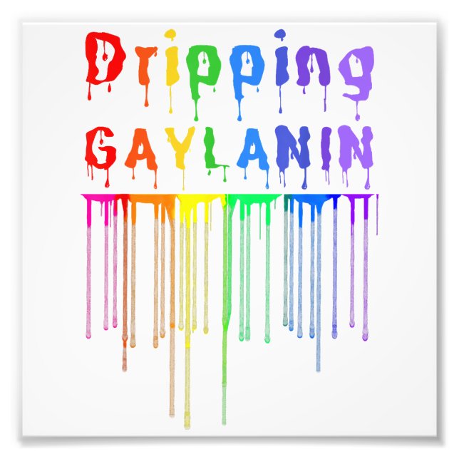 Gaylanin Gay Melanin Funny Gay pride Mont Fototryck (Framsidan)