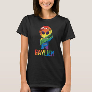 Gaylien Gay Alien Pride Astronaut Lgbt Rainbow T Shirt
