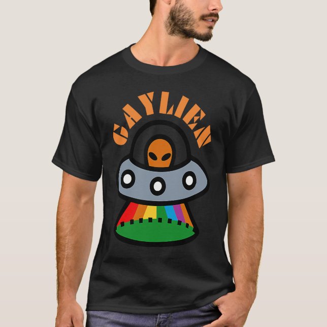 Gaylien Gay Bear  Pride For Men Women Cute Lgbtq T Shirt (Framsida)