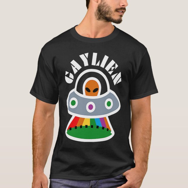 Gaylien Gay Bear  Pride For Men Women Cute Lgbtq   T Shirt (Framsida)