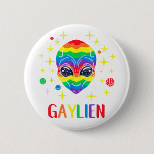 Gaylien Gay pride Knapp