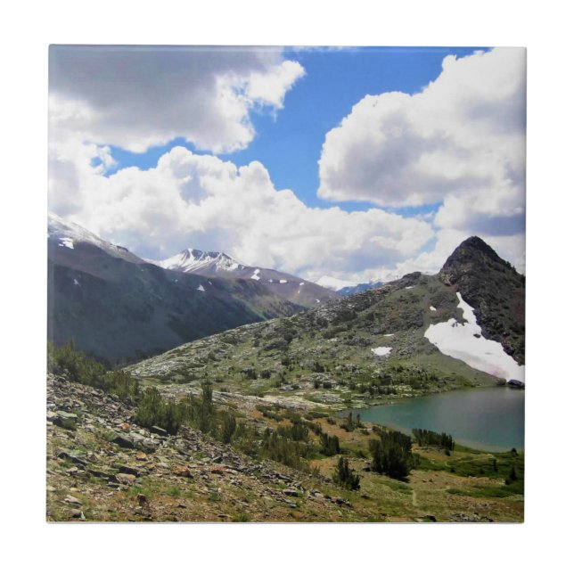 Gaylor Sjöar, Tioga Pass, Yosemite, CA Kakelplatta (Framsidan)