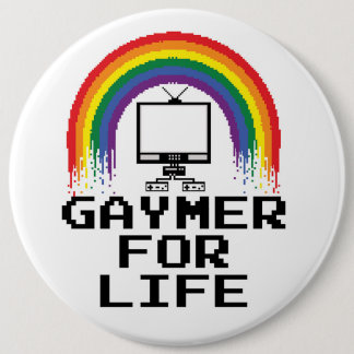 Gaymer för liv knäppas knapp