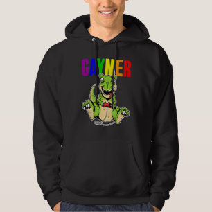 Gaymer Gay pride Flagga Gamer Lgbtq Video Game Din Hoodie
