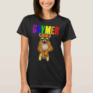 Gaymer Gay pride Flagga Gamer Lgbtq Video Game Leo T Shirt