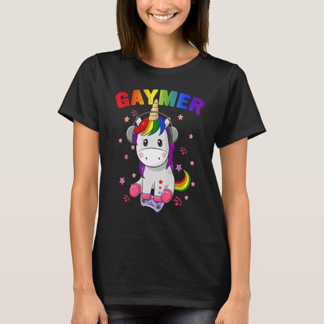 Gaymer Gay pride Flagga Lgbt Gamer Lgbtq Gaming Un T Shirt (Framsida)