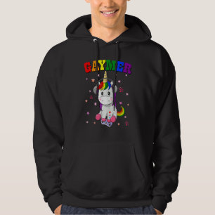 Gaymer Gay pride Flagga LGbt Gamer Lgbtq+ Video Ga Hoodie