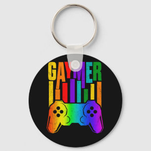 Gaymer Gay pride Rainbow Gamer GGBTQ Nyckelring