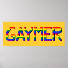 Gaymer Graphic Poster