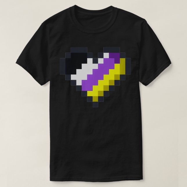 Gaymer LGBT Retro Pride Gender Icke-binär spelspel T Shirt (Design framsida)