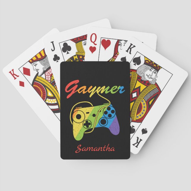 Gaymer | Regel för regnbågsvideospel | Spelande Casinokort (Baksidan)