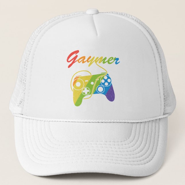 Gaymer | Regel för regnbågsvideospel | Spelande Keps (Framsida)