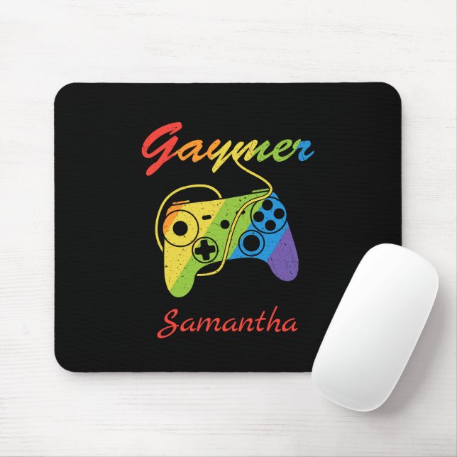 Gaymer | Regel för regnbågsvideospel | Spelande Musmatta (Med mus)