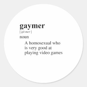 GAYMER RUNT KLISTERMÄRKE