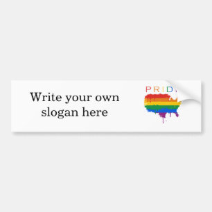 Gaymerican pride bildekal