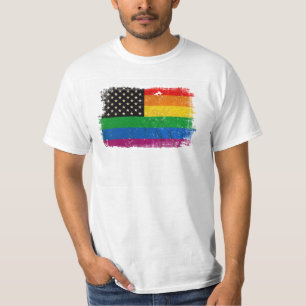 Gaymerican prideflagga t shirt