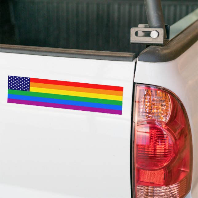 Gaymerican-Pridet Bildekal (På lastbil)