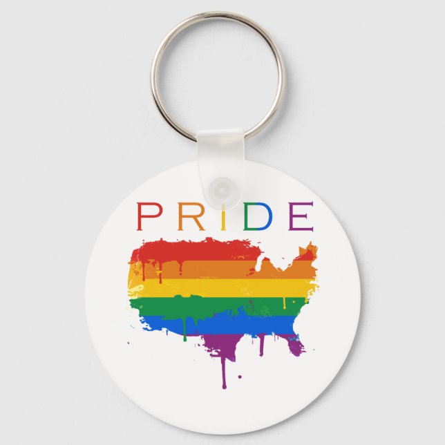 Gaymerican-Pridet Nyckelring (Framsida)