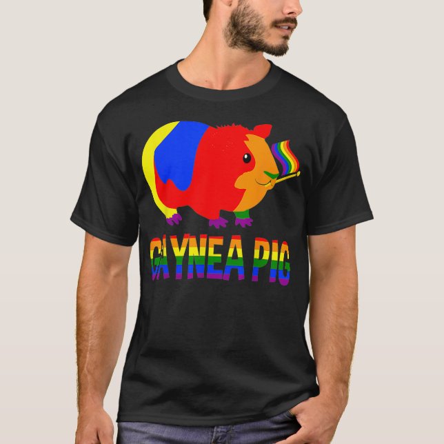 Gaynea Gris Gay Guinea-Gris-Pridet HBT Matching Ga T Shirt (Framsida)